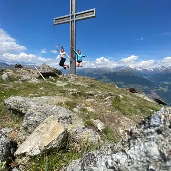 Gipfelbucheintrag von Antonia und Kathrin