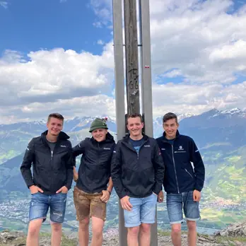 Gipfelbucheintrag von Waldarbeiterteam Südtirol